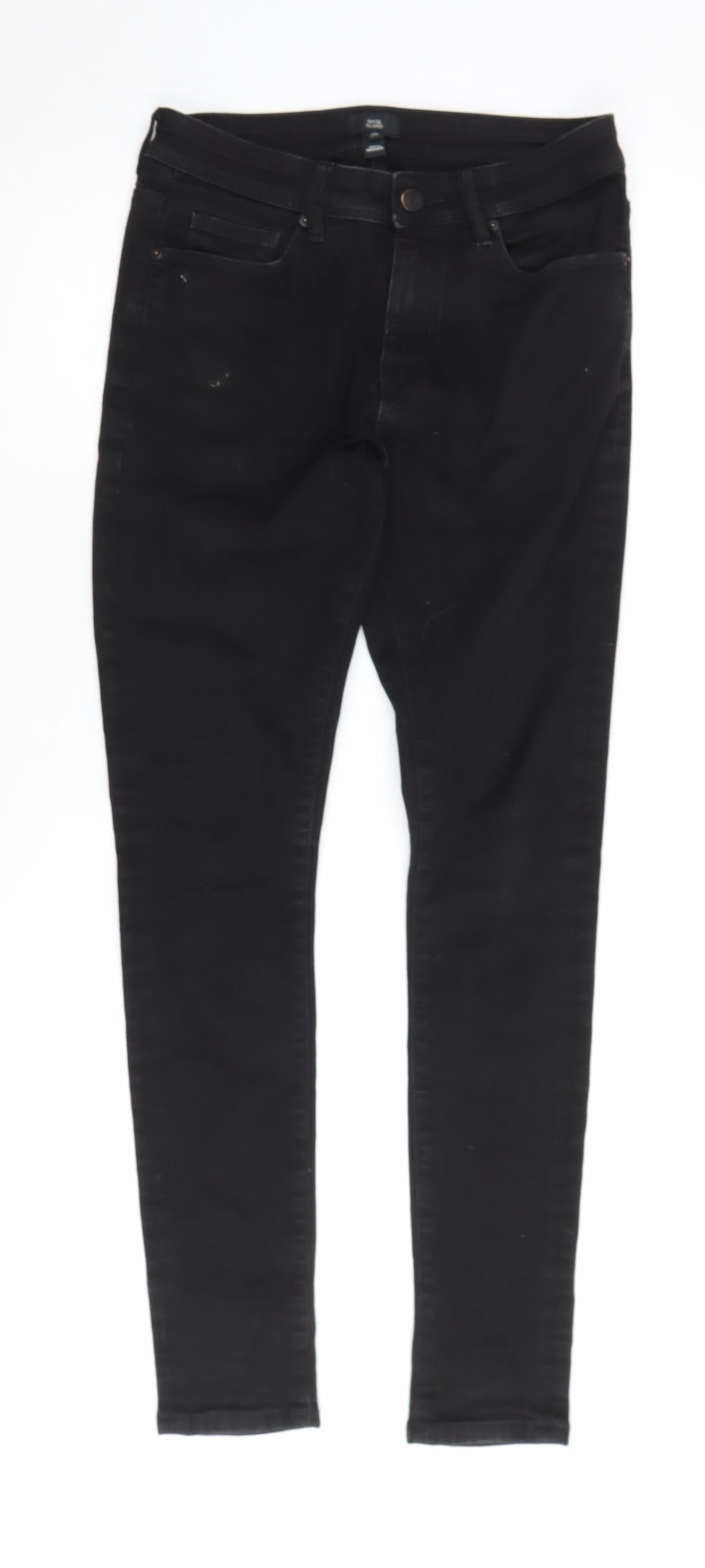 Womens UK Size 28 River Island Slim Fit Skinny Black Jeans