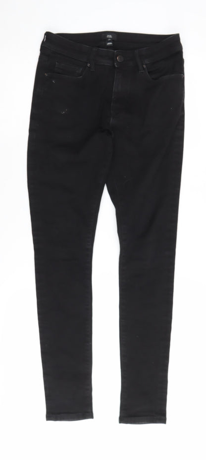 Womens UK Size 28 River Island Slim Fit Skinny Black Jeans