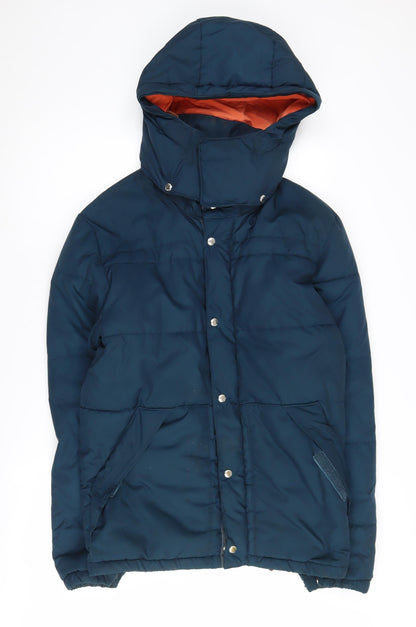 Womens UK Size M H&M Blue Puffer Jacket