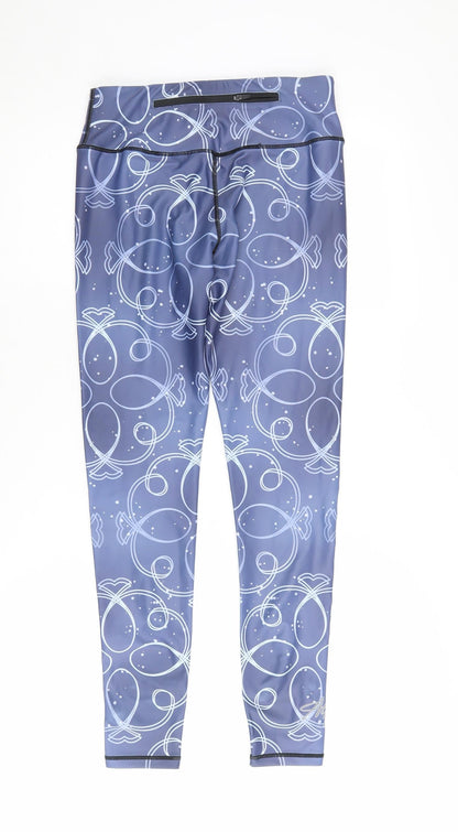 Alex Murphy Women's Blue Geometric Ankle Leggings S