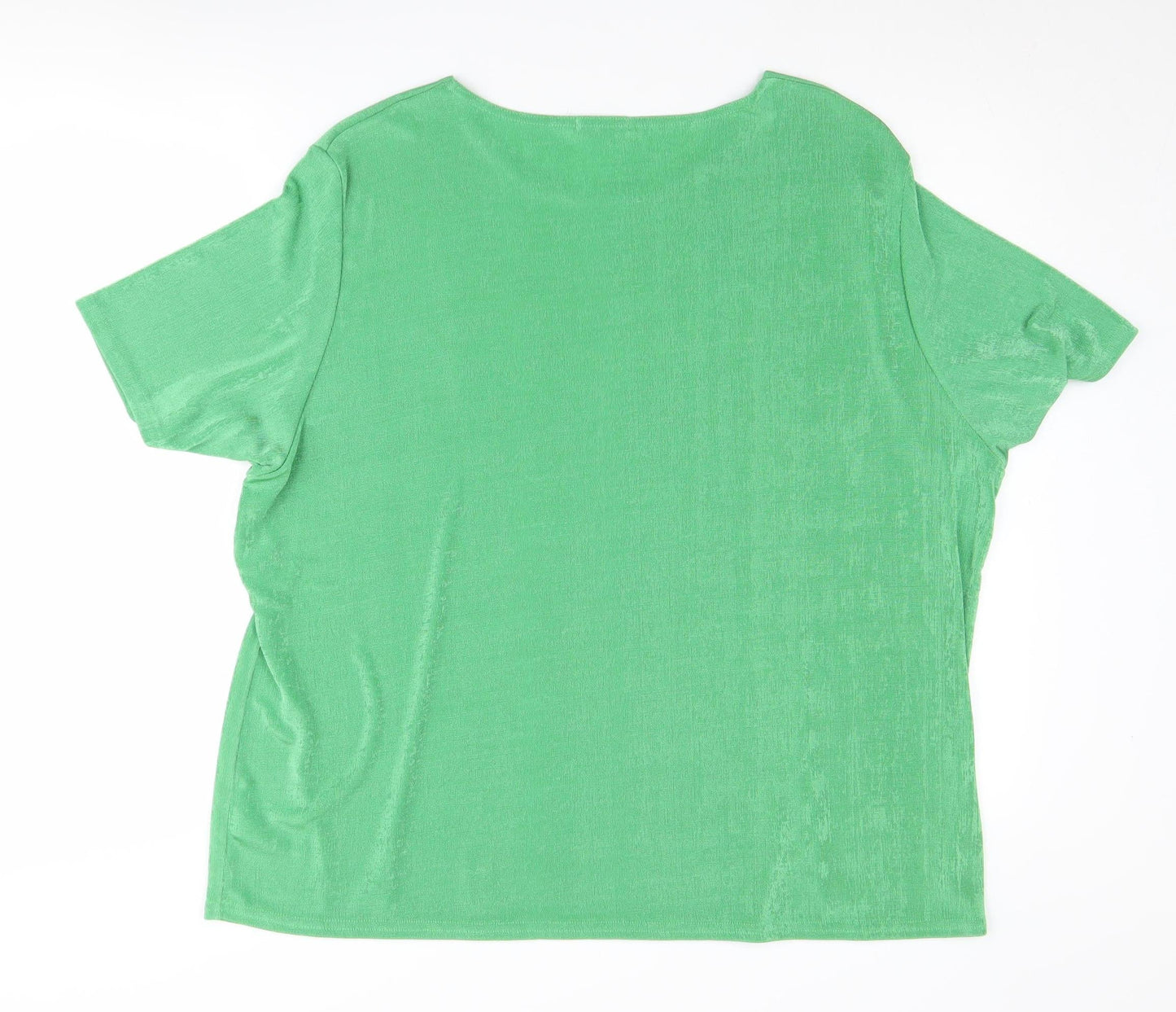 Womens UK Size 26 Damart Green Basic T-Shirt