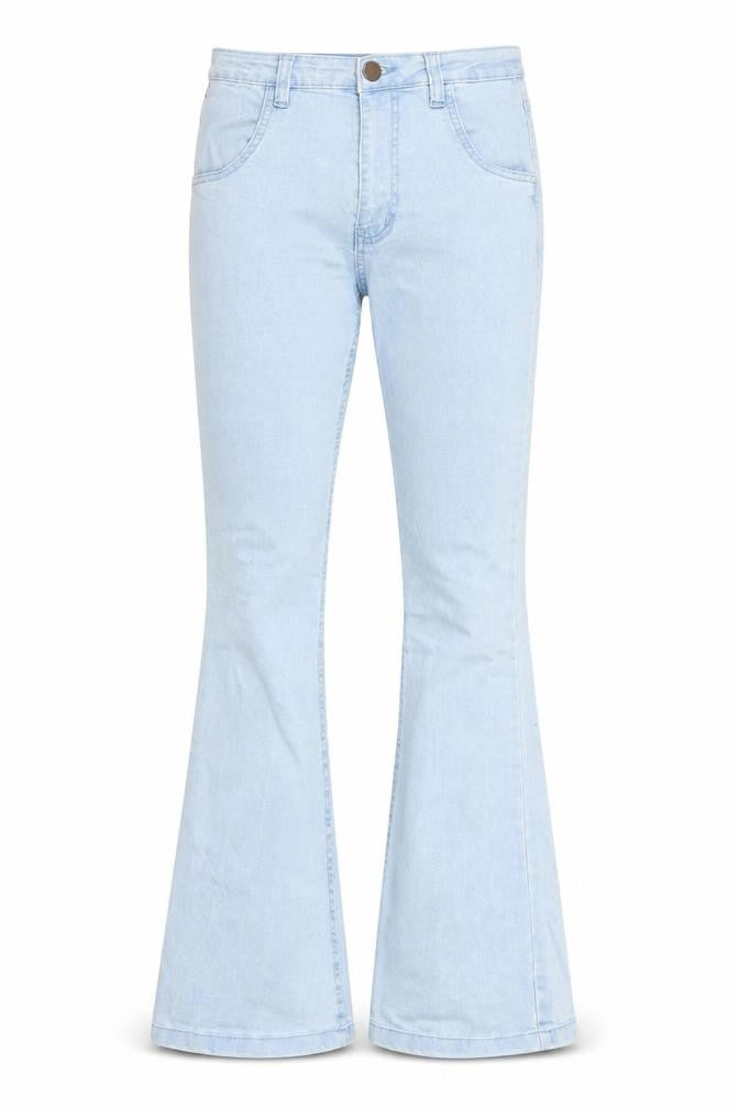 Womens UK Size 6 PRETTYLITTLETHING  Flared Blue Jeans