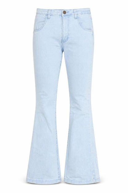 Womens UK Size 6 PRETTYLITTLETHING  Flared Blue Jeans