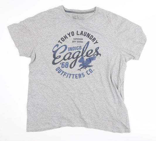 Tokyo Laundry Men's Grey XL Graphic T-Shirt