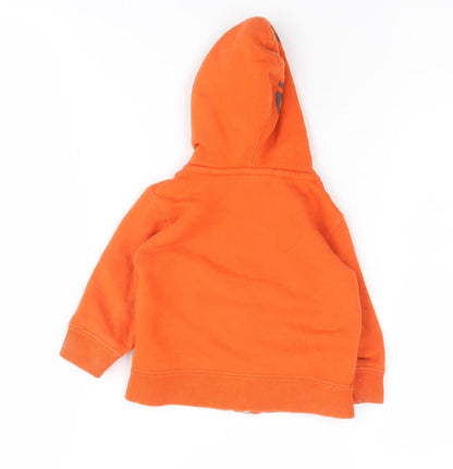 Quiksilver Boys Orange Full Zip Hoodie - Size 6-7 Years