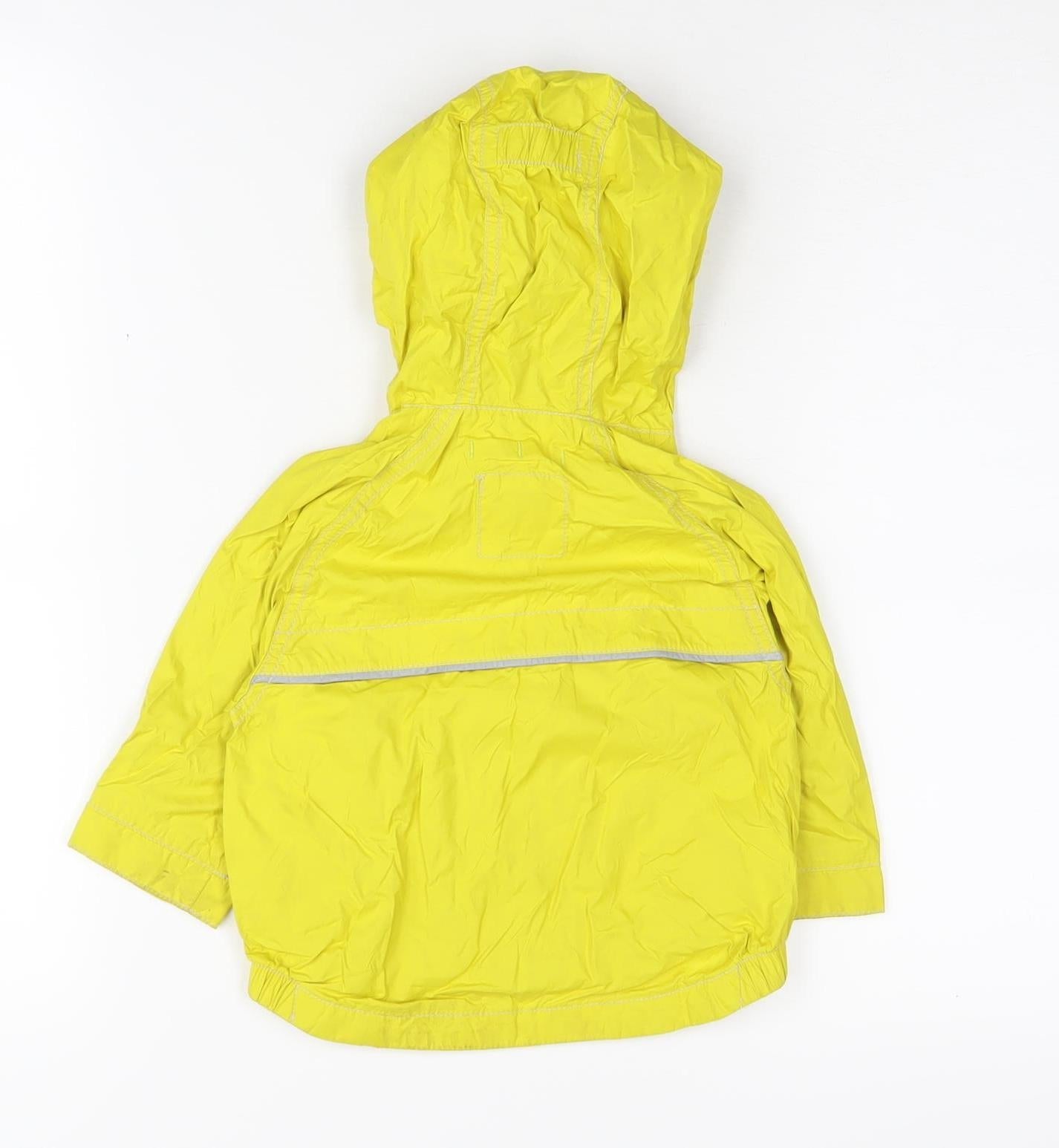 BabyGap Unisex Yellow Puffer Jacket, 6-12 Months, Hooded