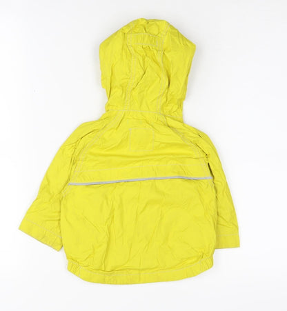 BabyGap Unisex Yellow Puffer Jacket, 6-12 Months, Hooded