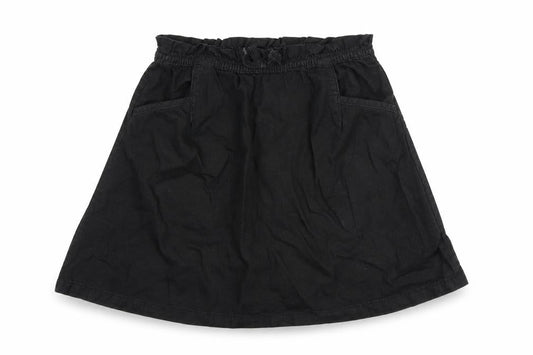 Next Girls Black A-Line Skirt 12 Years Cotton