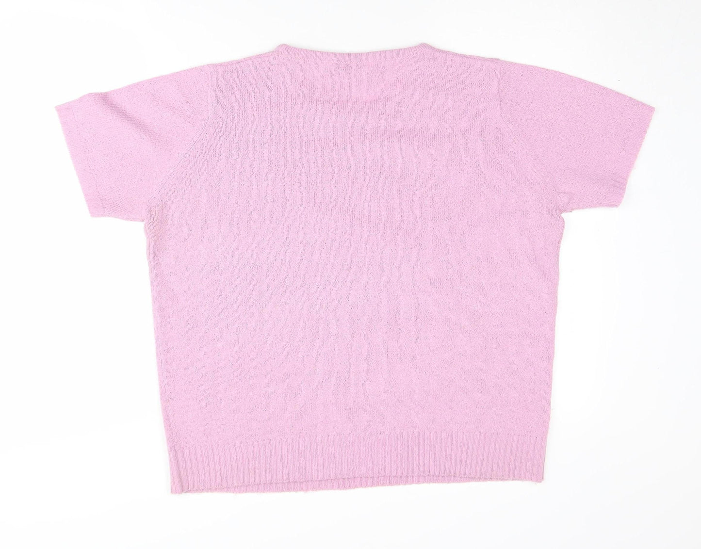 Womens UK Size L EWM Pure Classics Pink Pullover Jumper