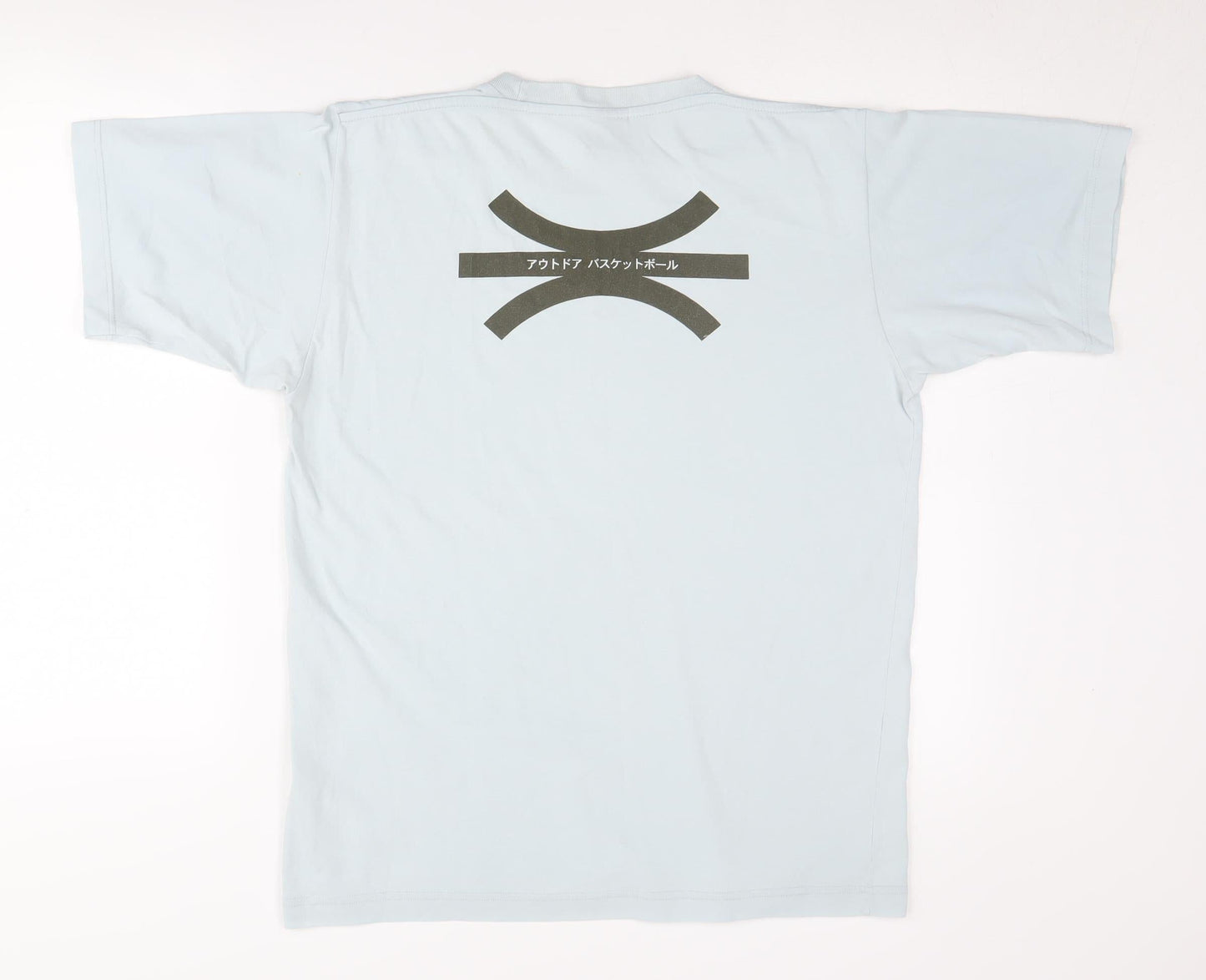 Nike Men's Medium Blue T-Shirt - Short Sleeve, Logo Accent