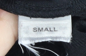 Jacques Vert Women's Black Short Sleeve V-Neck Top