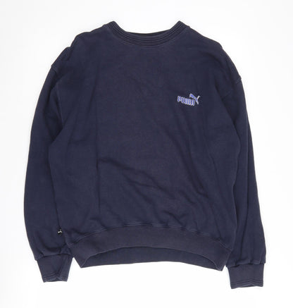 Mens UK Size S PUMA Blue Pullover Sweatshirt