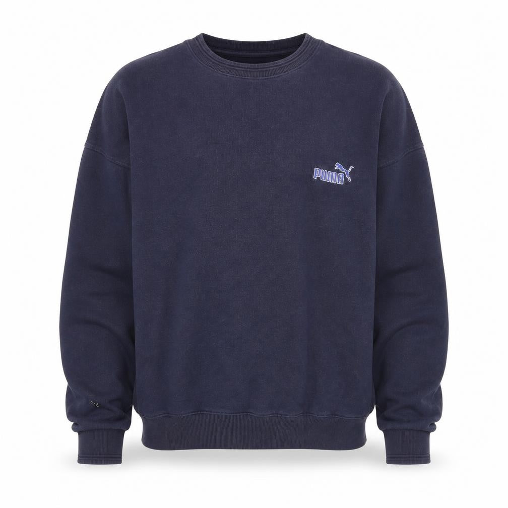 Mens UK Size S PUMA Blue Pullover Sweatshirt