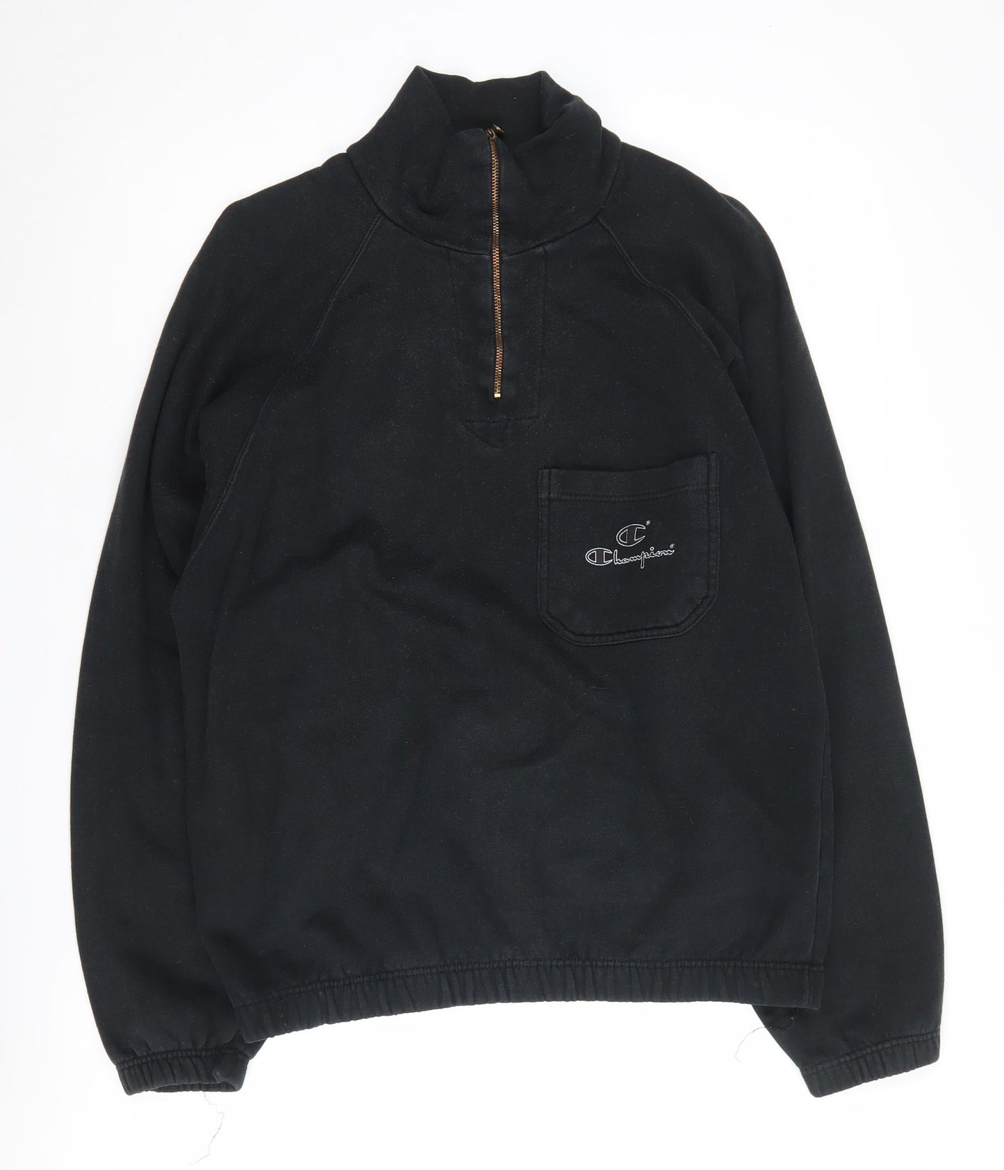 Mens UK Size M Champion Black Pullover Sweatshirt