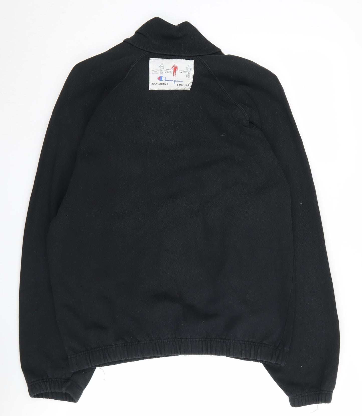 Mens UK Size M Champion Black Pullover Sweatshirt