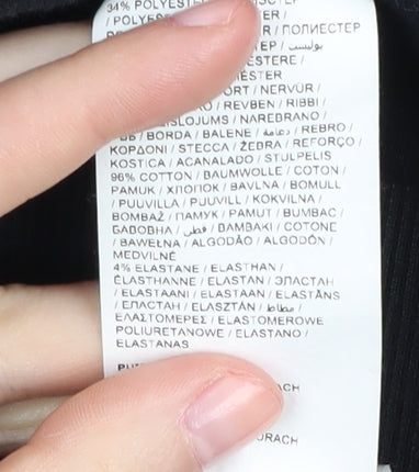 Puma Unisex Black Logo Sweatshirt 2XL Pullover