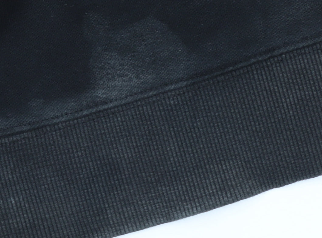 Adidas Black Graphic Print Sweatshirt M Unisex