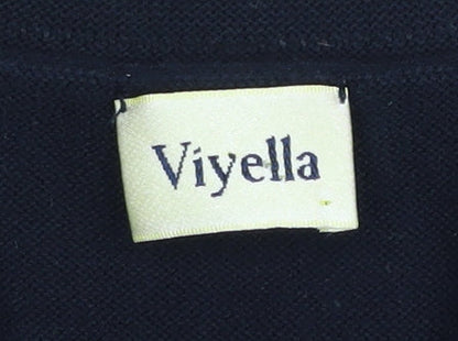 Womens UK Size S Viyella Black Pullover Jumper