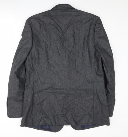 Mens UK Size 42 Jaeger Regular Grey Suit Jacket