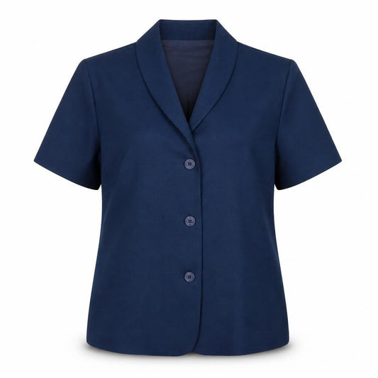 Honor Millburn Women's Blue Button-Up Blouse, Size 14, Polyester