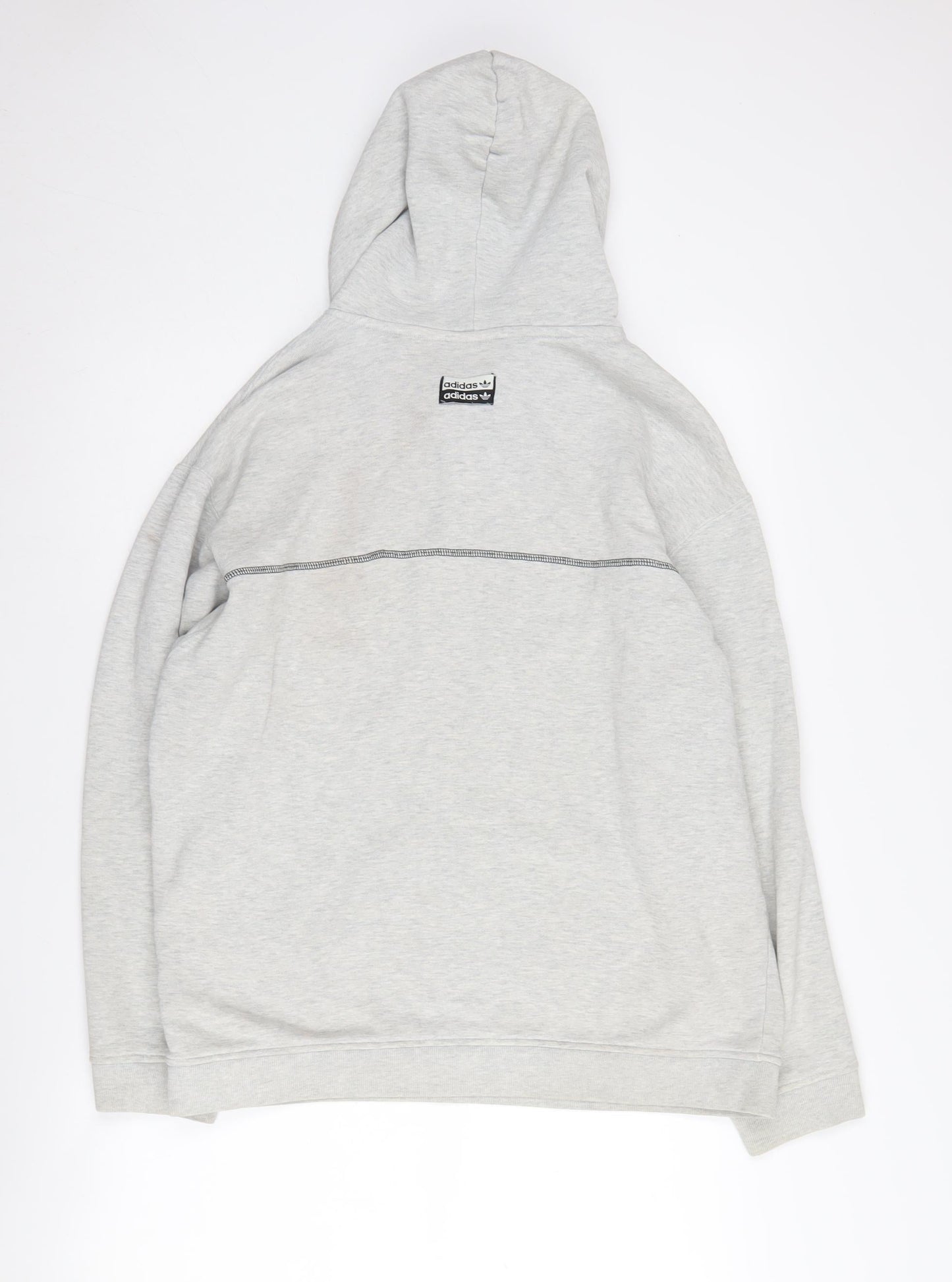 Mens UK Size S adidas Grey Pullover Hoodie