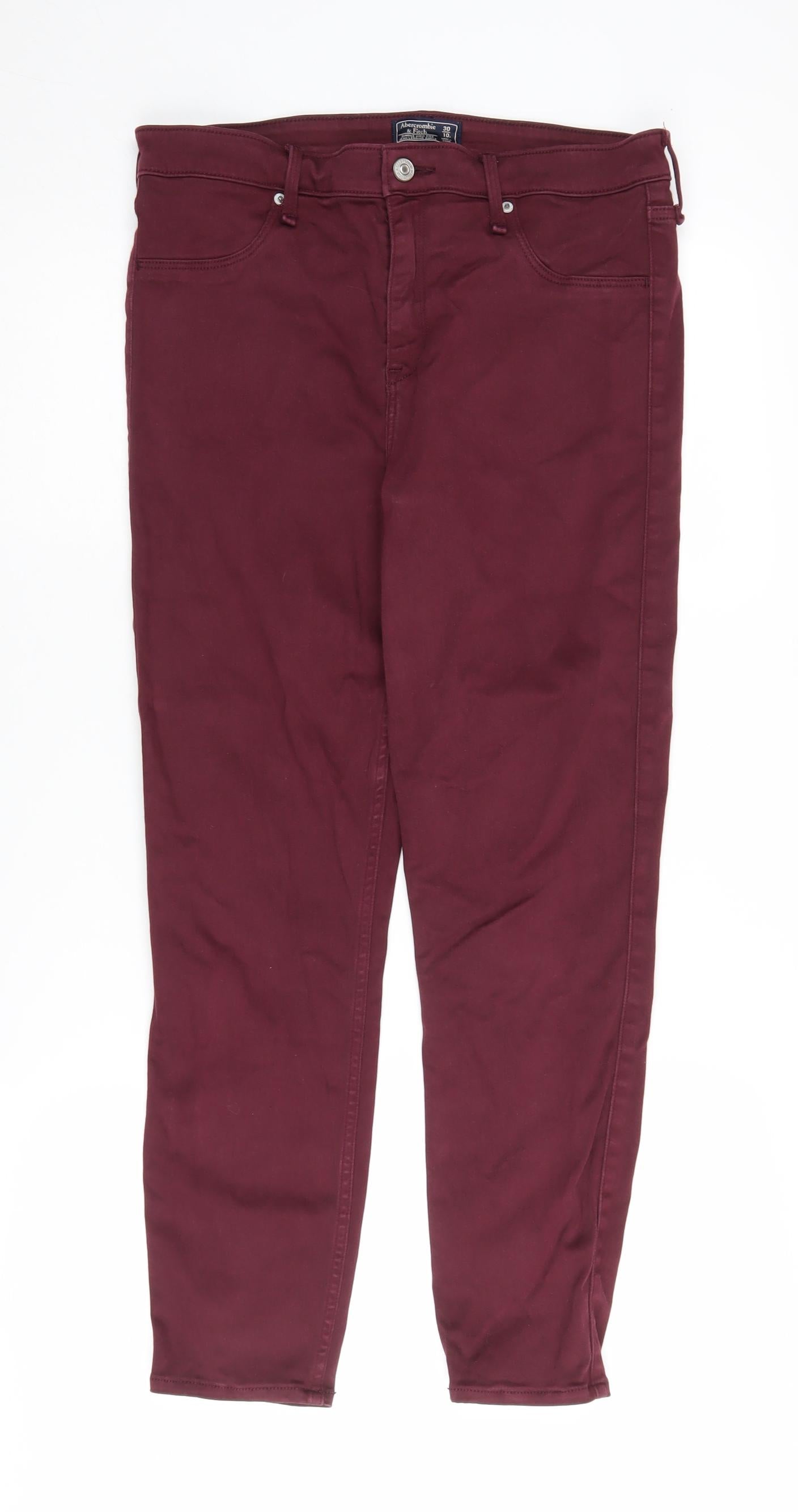 Abercrombie & Fitch Women's Red Slim Jegging Jeans Size 10