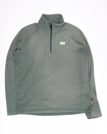 Mens UK Size L Helly Hansen Green Pullover Sweatshirt