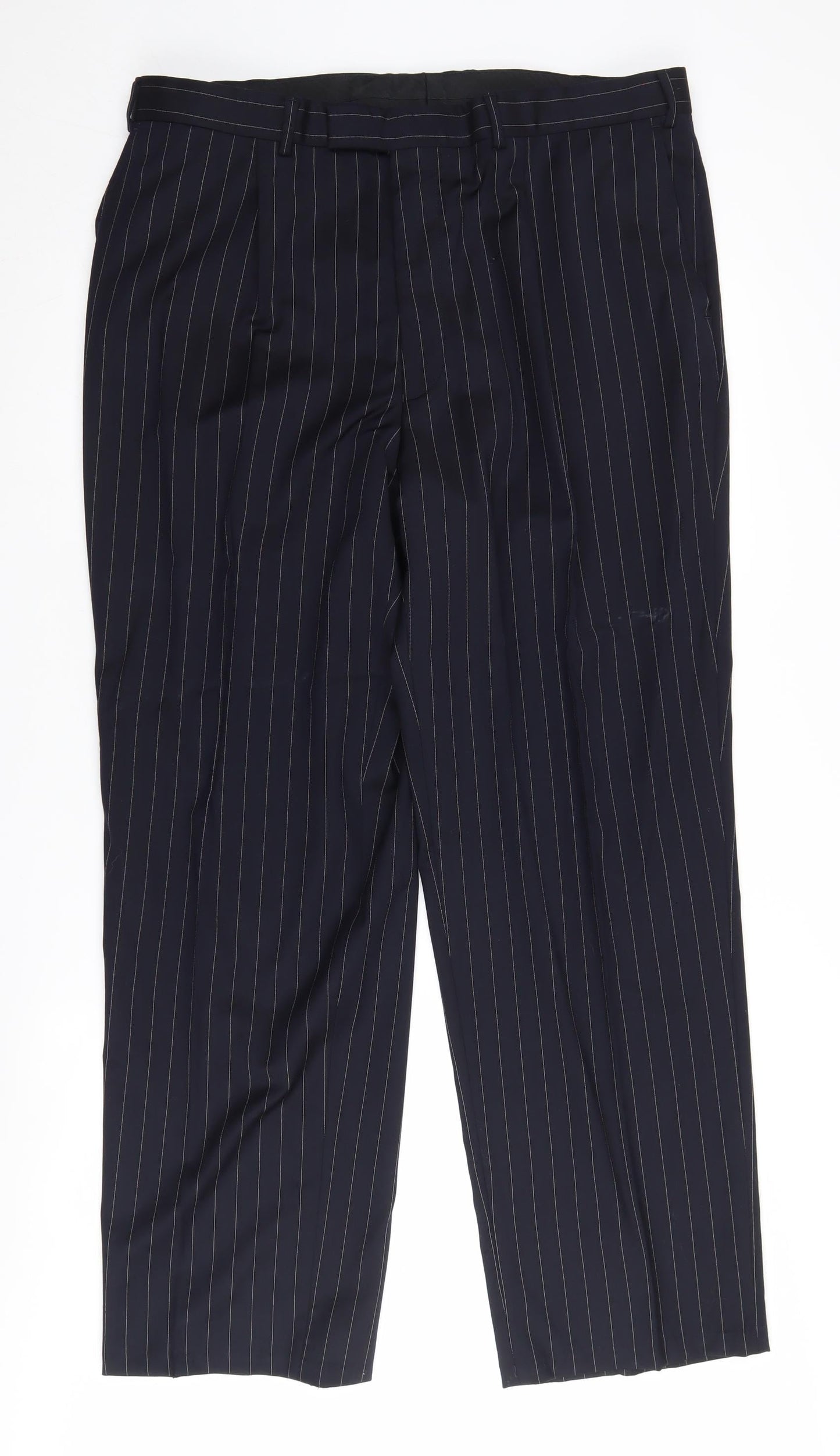 Jaeger Men's Blue Dress Pants 56L Pinstripe