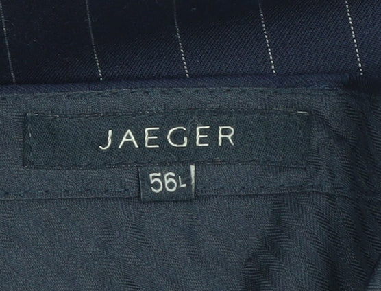 Jaeger Men's Blue Dress Pants 56L Pinstripe