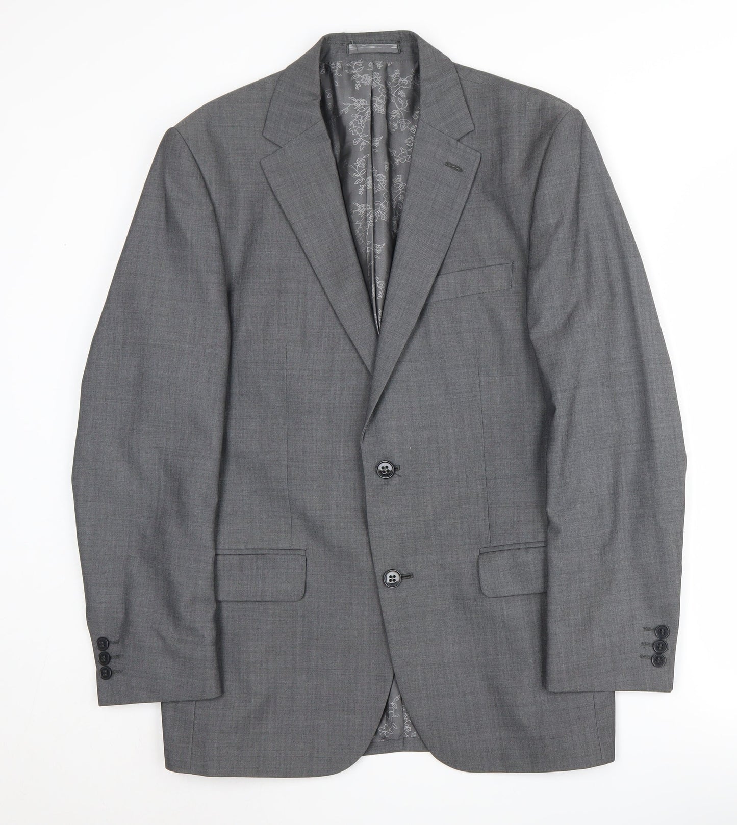 Mens UK Size 38 Pierre Cardin Regular Grey Suit Jacket