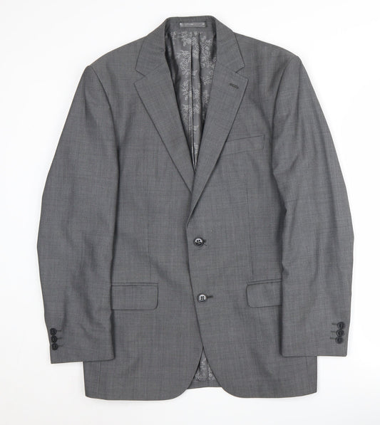 Mens UK Size 38 Pierre Cardin Regular Grey Suit Jacket