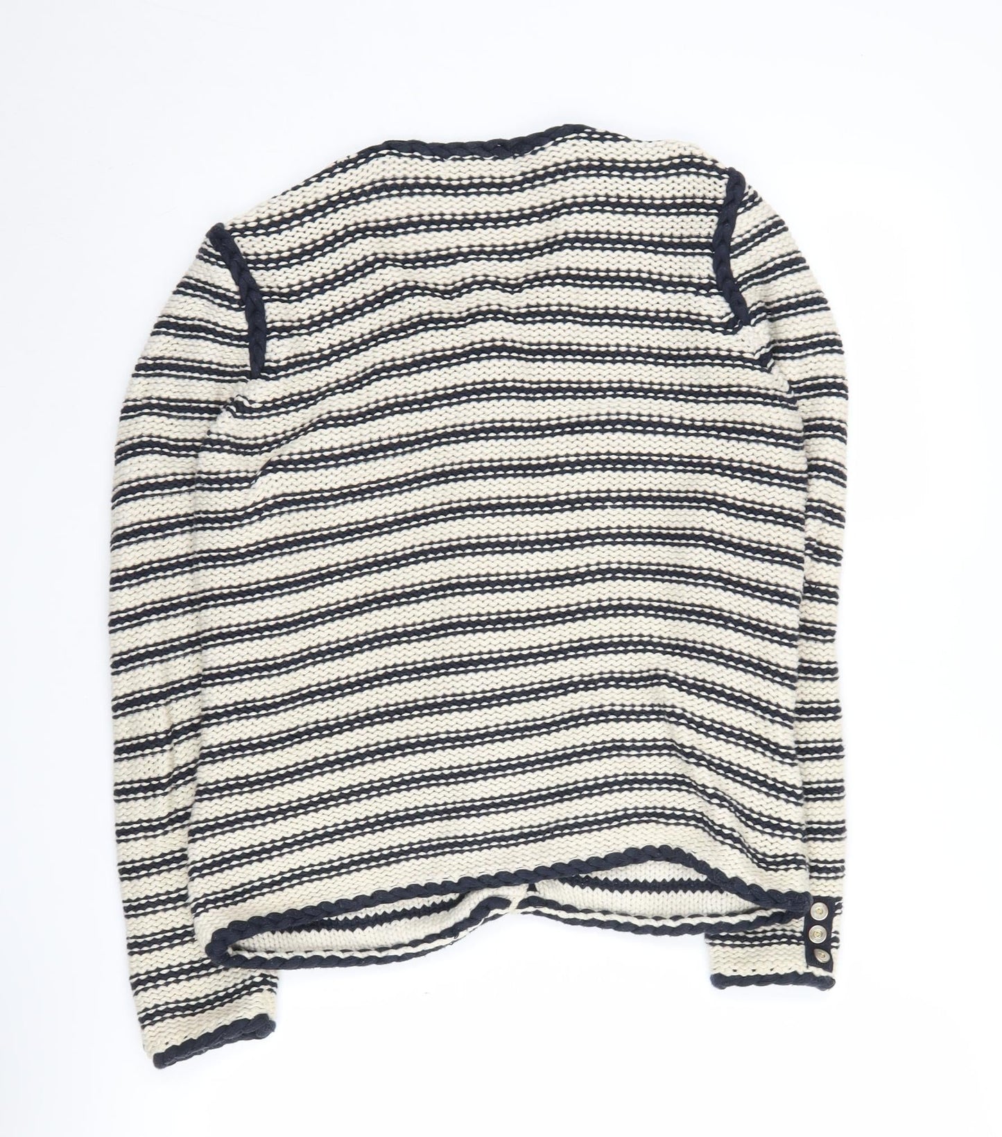 Jasper Conran Women's Black Striped Cardigan Size 14