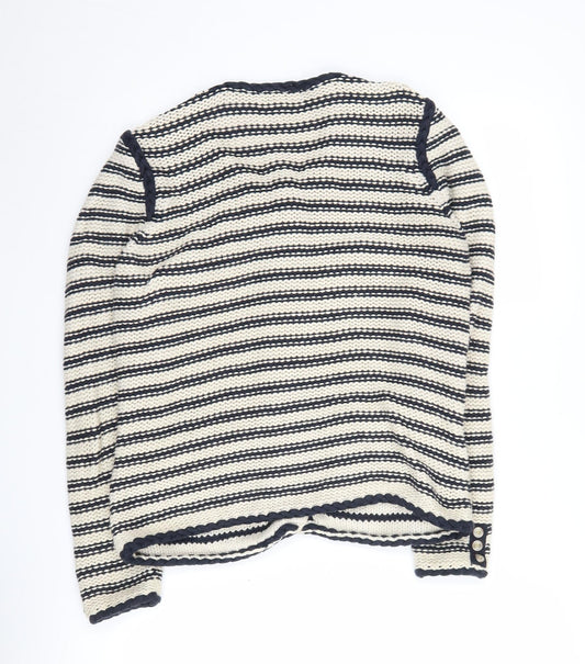 Jasper Conran Women's Black Striped Cardigan Size 14