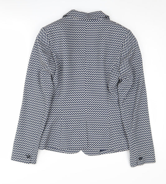 Jasper Conran Women's Blue Chevron Blazer Size 8