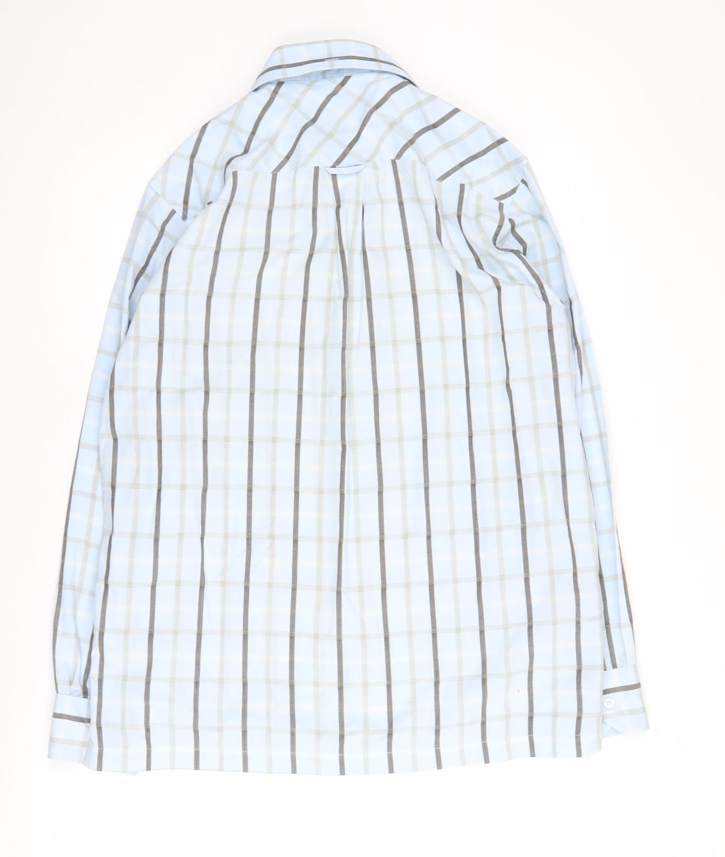 Ben Sherman Men's Blue Plaid Button-Up Shirt Medium