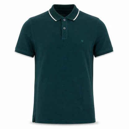 Wrangler Men's Green Polo Shirt, S, Casual Short Sleeve