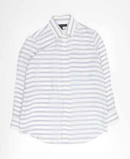 Banana Republic Women's Striped Button-Up Shirt 2XS