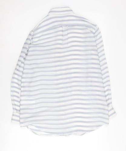 Banana Republic Women's Striped Button-Up Shirt 2XS