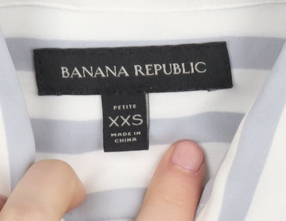 Banana Republic Women's Striped Button-Up Shirt 2XS
