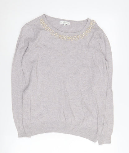 Womens UK Size 12 RJR John Rocha Grey Pullover Jumper