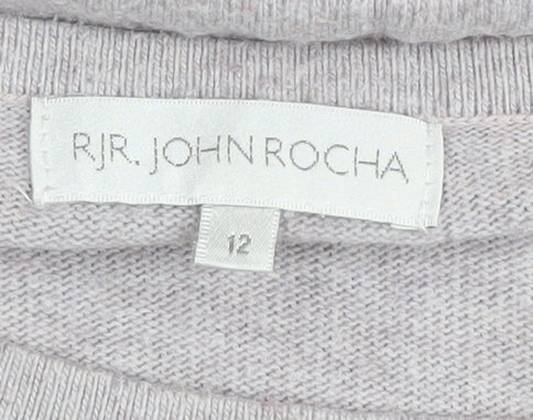 Womens UK Size 12 RJR John Rocha Grey Pullover Jumper