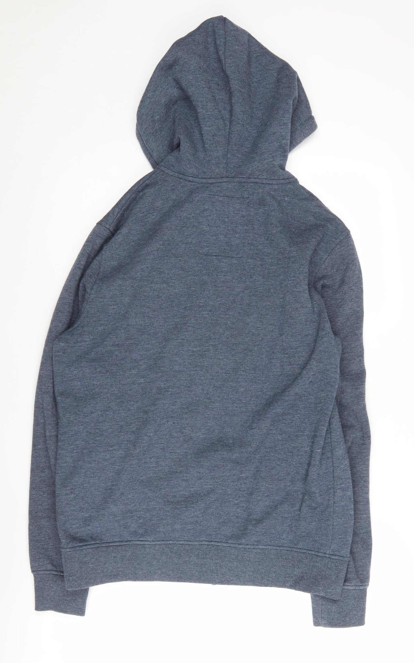 Mens UK Size M JACK & JONES Blue Full Zip Hoodie