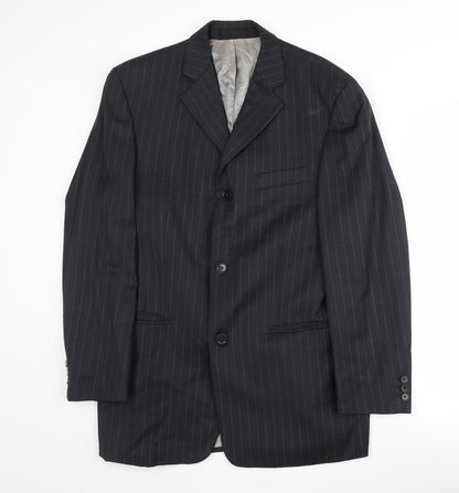 Mens UK Size 48 Pierre Cardin Regular Black Suit Jacket