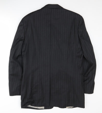 Mens UK Size 48 Pierre Cardin Regular Black Suit Jacket
