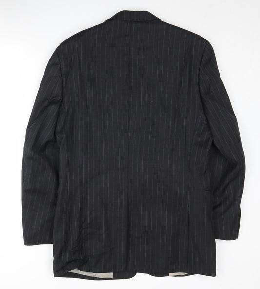 Mens UK Size 48 Pierre Cardin Regular Black Suit Jacket