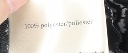 Laura Ashley Women's Black Geometric Trousers Size 8