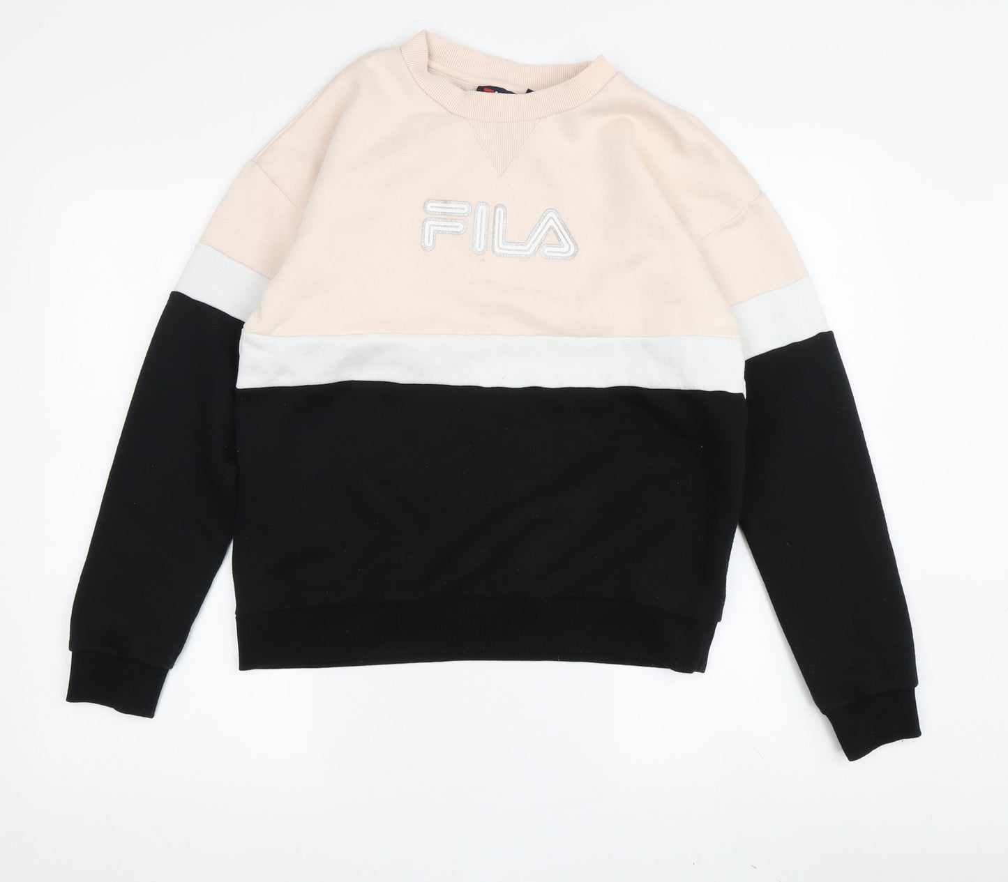 FILA Women's Colourblock Sweatshirt XS - Black/Beige