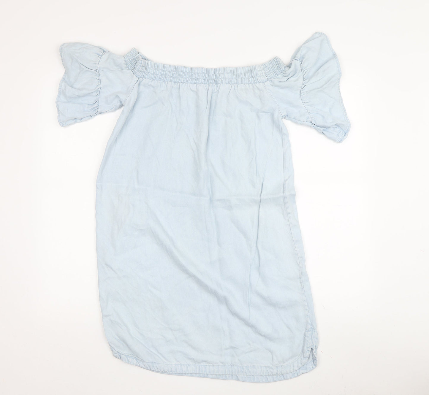 AllSaints Women's Blue Off Shoulder Dress S