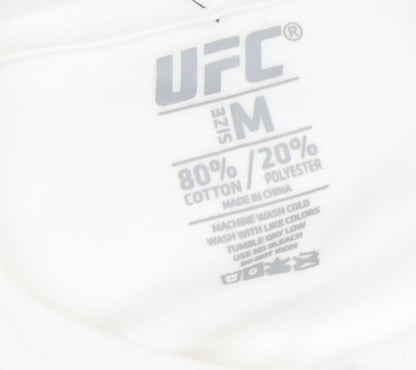 UFC Unisex Adults White Pullover Sweatshirt M