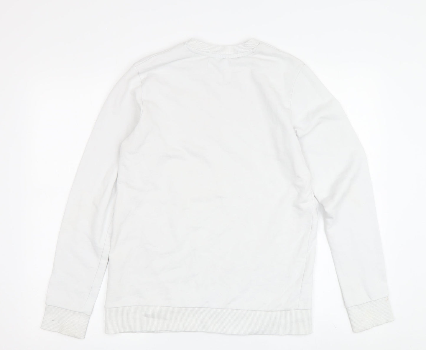 Teens UK Size 164 JACK & JONES White Pullover Sweatshirt